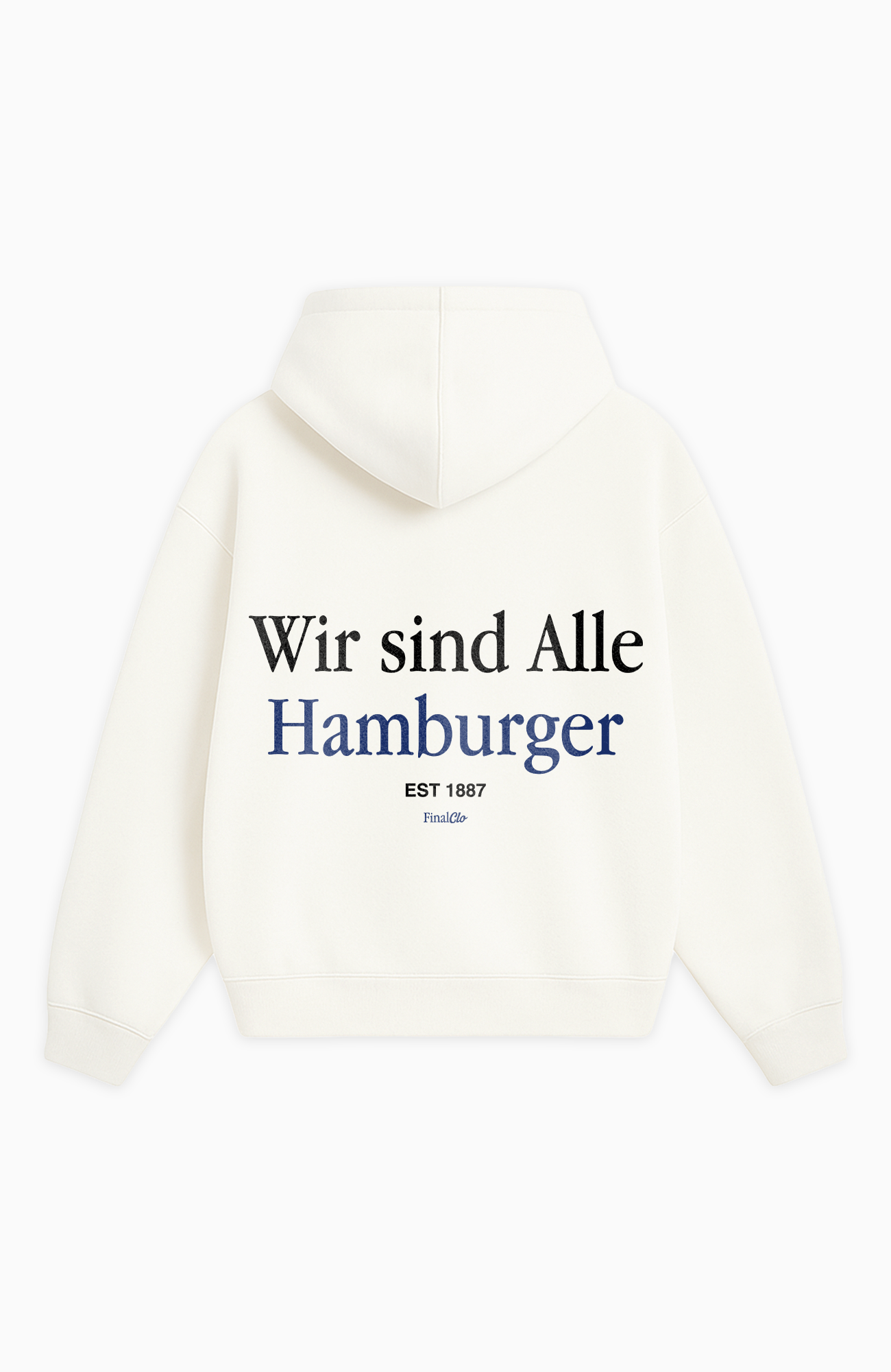 WIR SIND ALLE HAMBURGER OVERSIZED HOODIE