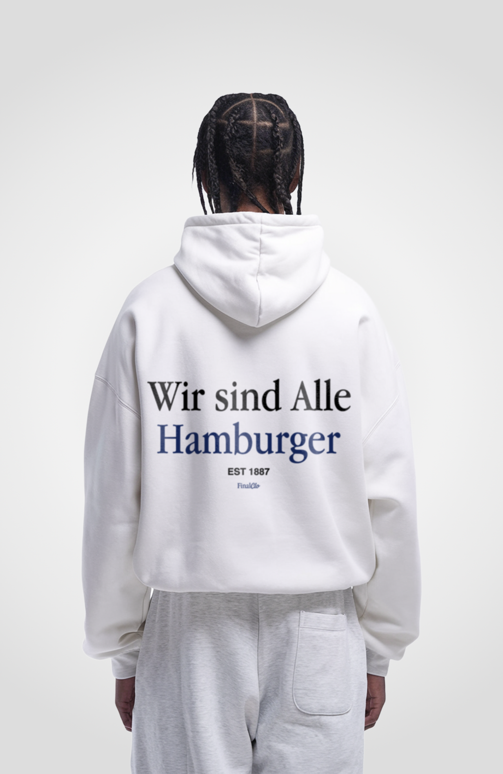 WIR SIND ALLE HAMBURGER OVERSIZED HOODIE