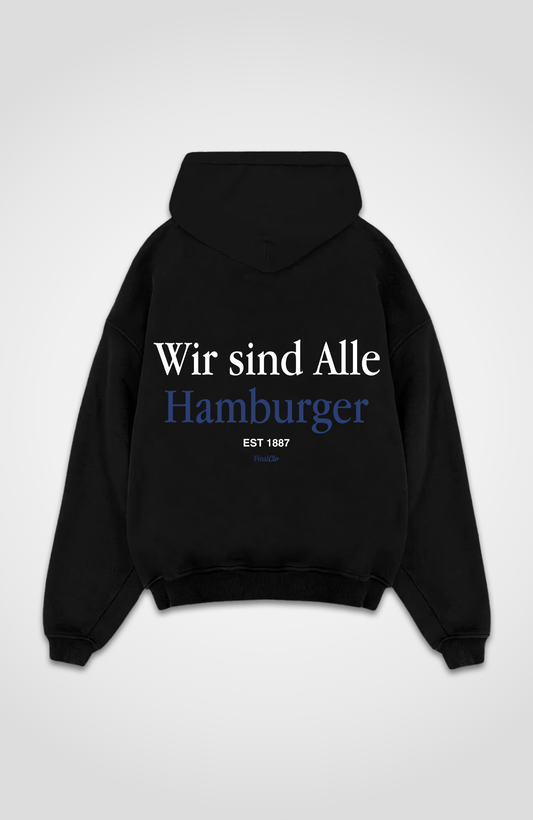 WIR SIND ALLE HAMBURGER OVERSIZED HOODIE