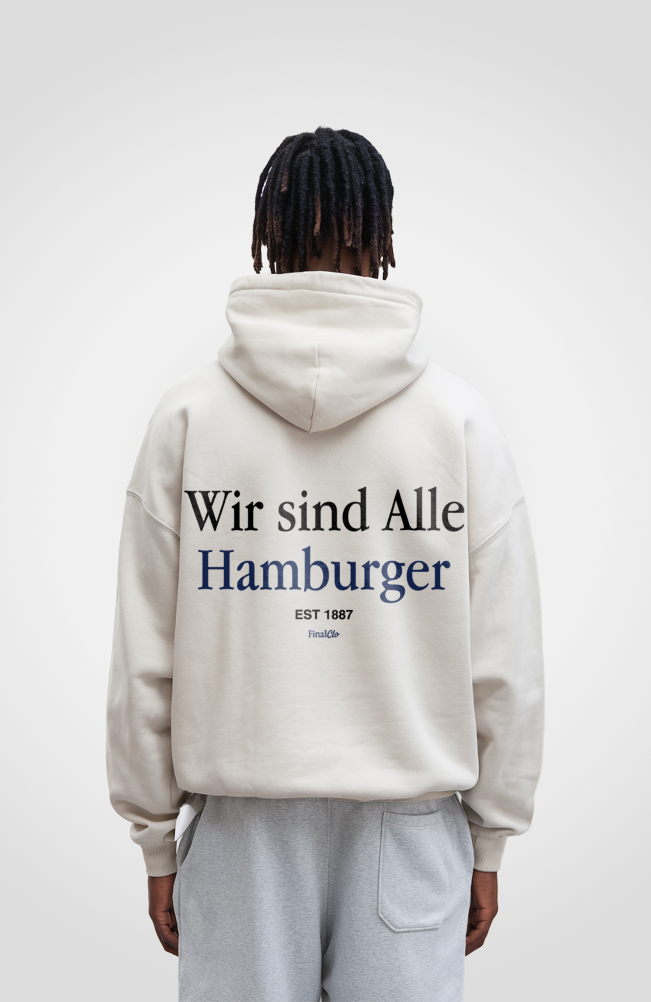 WIR SIND ALLE HAMBURGER OVERSIZED HOODIE