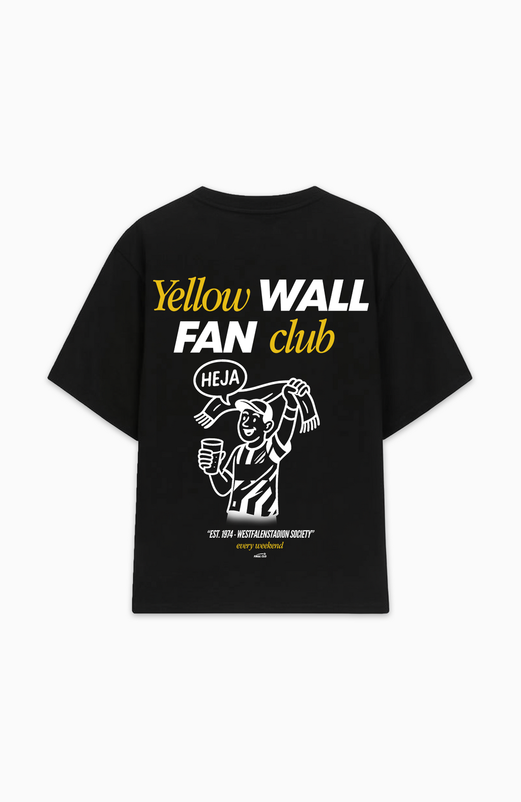 YELLOW WALL FAN CLUB DORTMUND MERCH OVERSIZED SHIRT