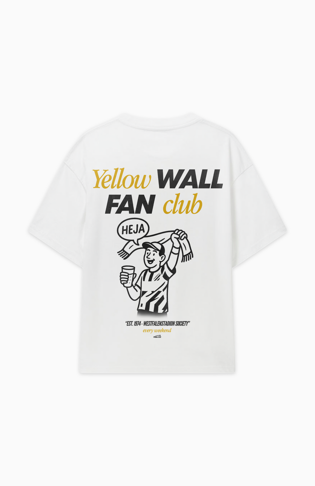 YELLOW WALL FAN CLUB DORTMUND MERCH OVERSIZED SHIRT