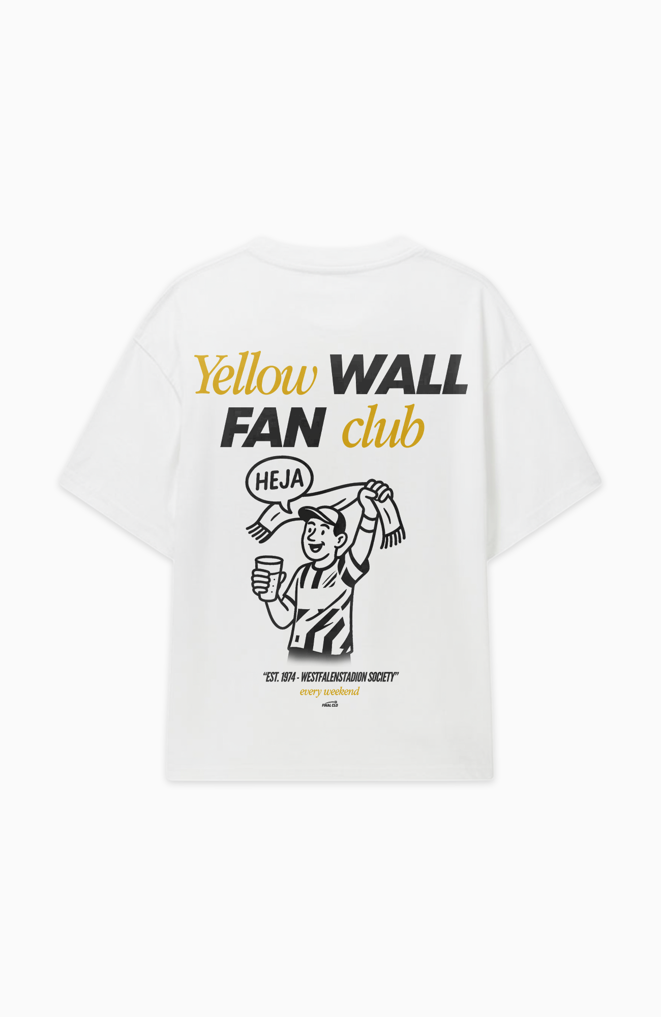 YELLOW WALL FAN CLUB DORTMUND MERCH OVERSIZED SHIRT