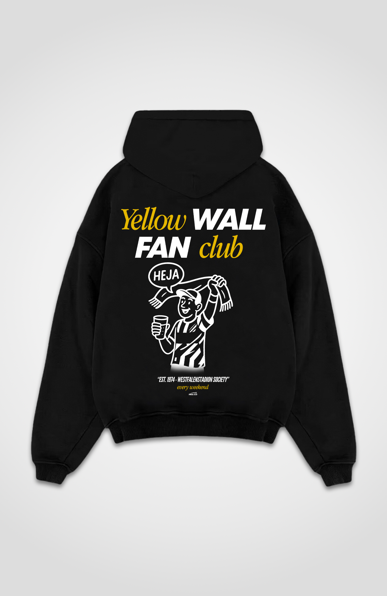 YELLOW WALL FAN CLUB OVERSIZED HOODIE