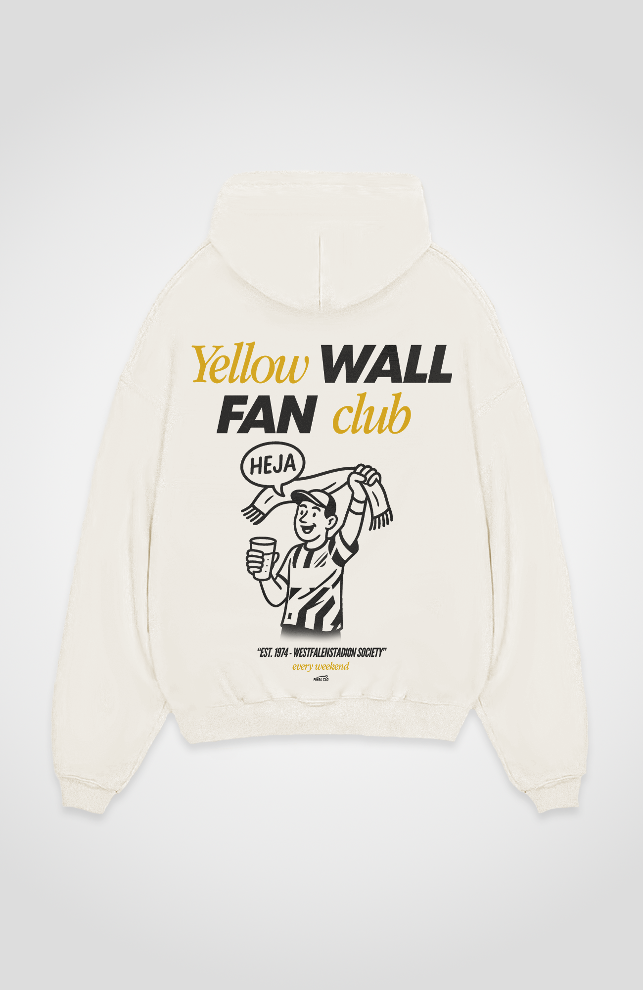YELLOW WALL FAN CLUB OVERSIZED HOODIE