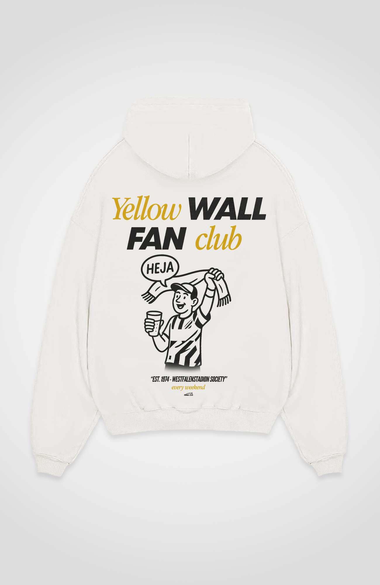 YELLOW WALL FAN CLUB OVERSIZED HOODIE