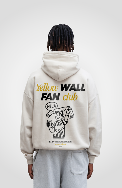 YELLOW WALL FAN CLUB OVERSIZED HOODIE
