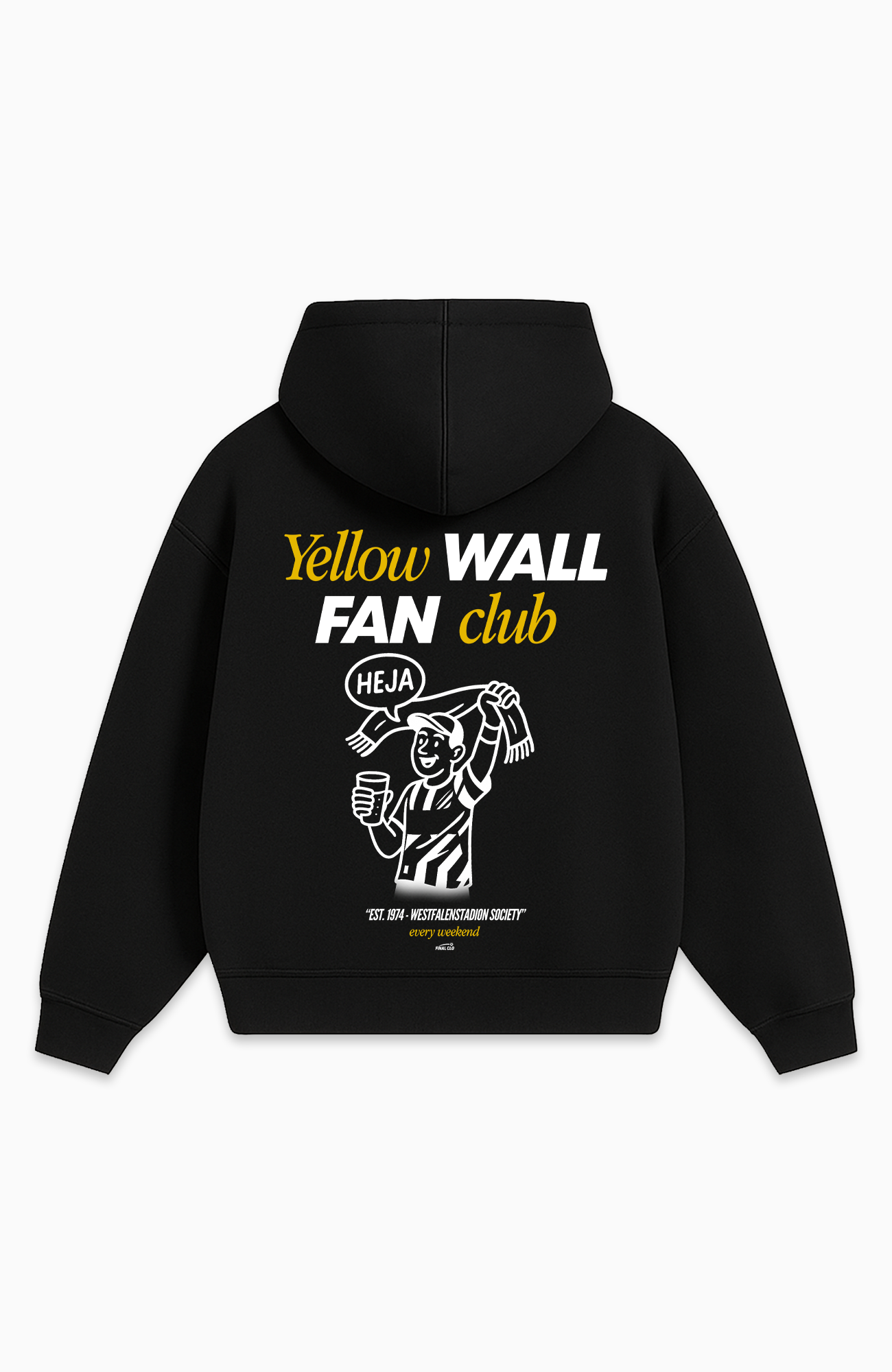 YELLOW WALL FAN CLUB OVERSIZED HOODIE