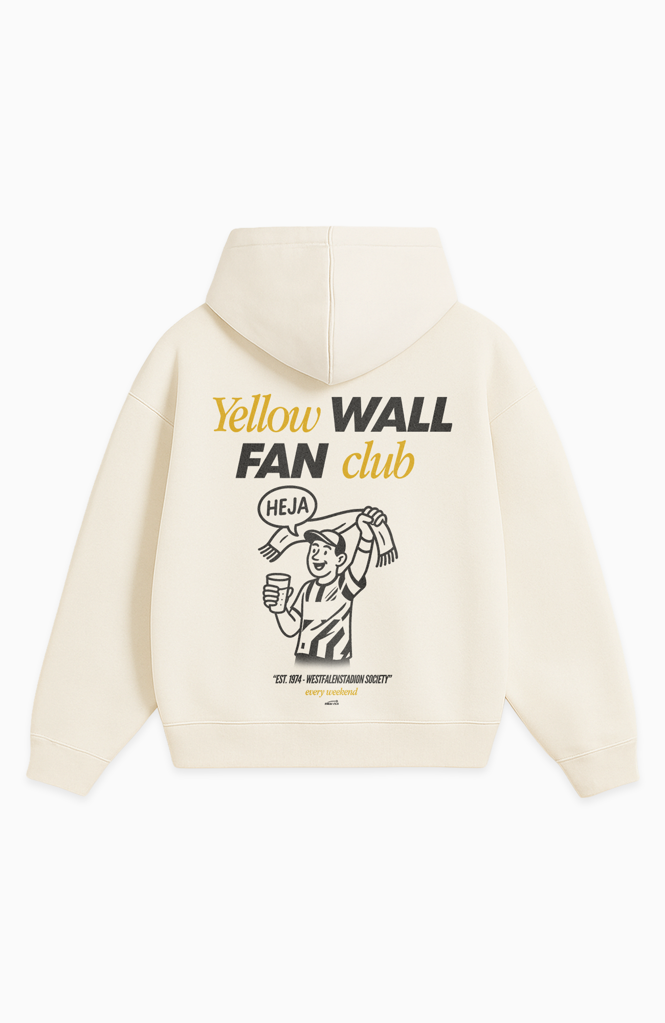 YELLOW WALL FAN CLUB OVERSIZED HOODIE