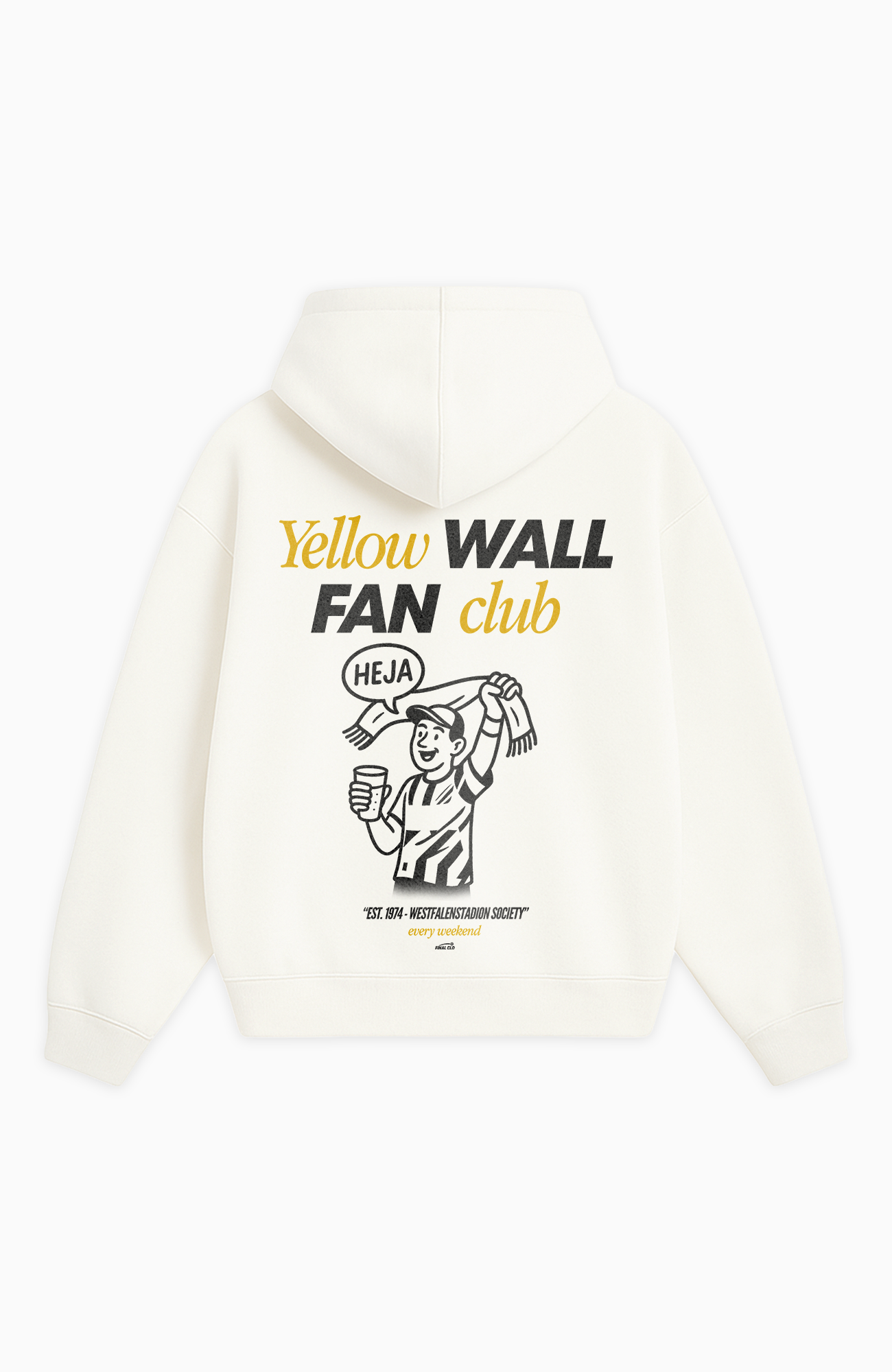 YELLOW WALL FAN CLUB OVERSIZED HOODIE