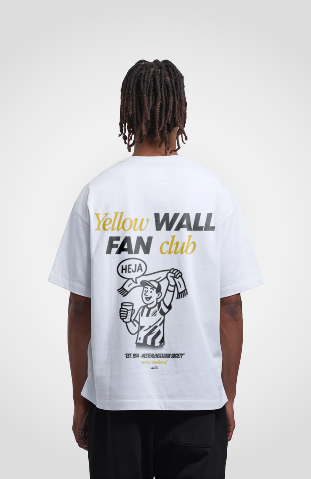 YELLOW WALL FAN CLUB DORTMUND MERCH OVERSIZED SHIRT
