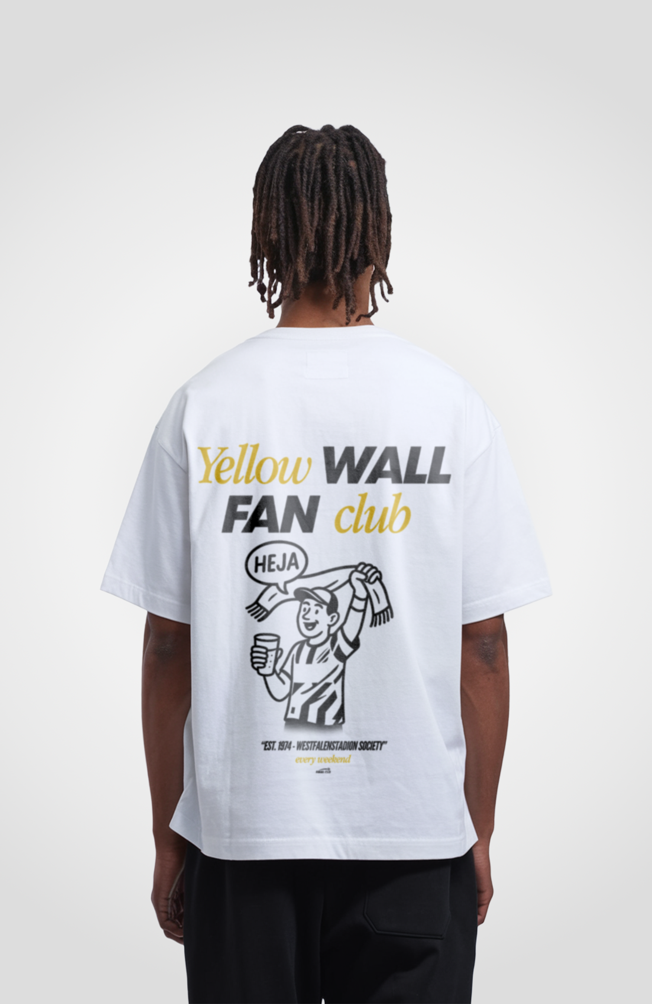 YELLOW WALL FAN CLUB DORTMUND MERCH OVERSIZED SHIRT