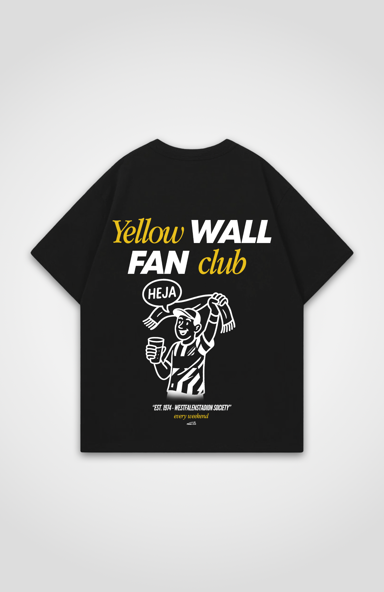 YELLOW WALL FAN CLUB DORTMUND MERCH OVERSIZED SHIRT