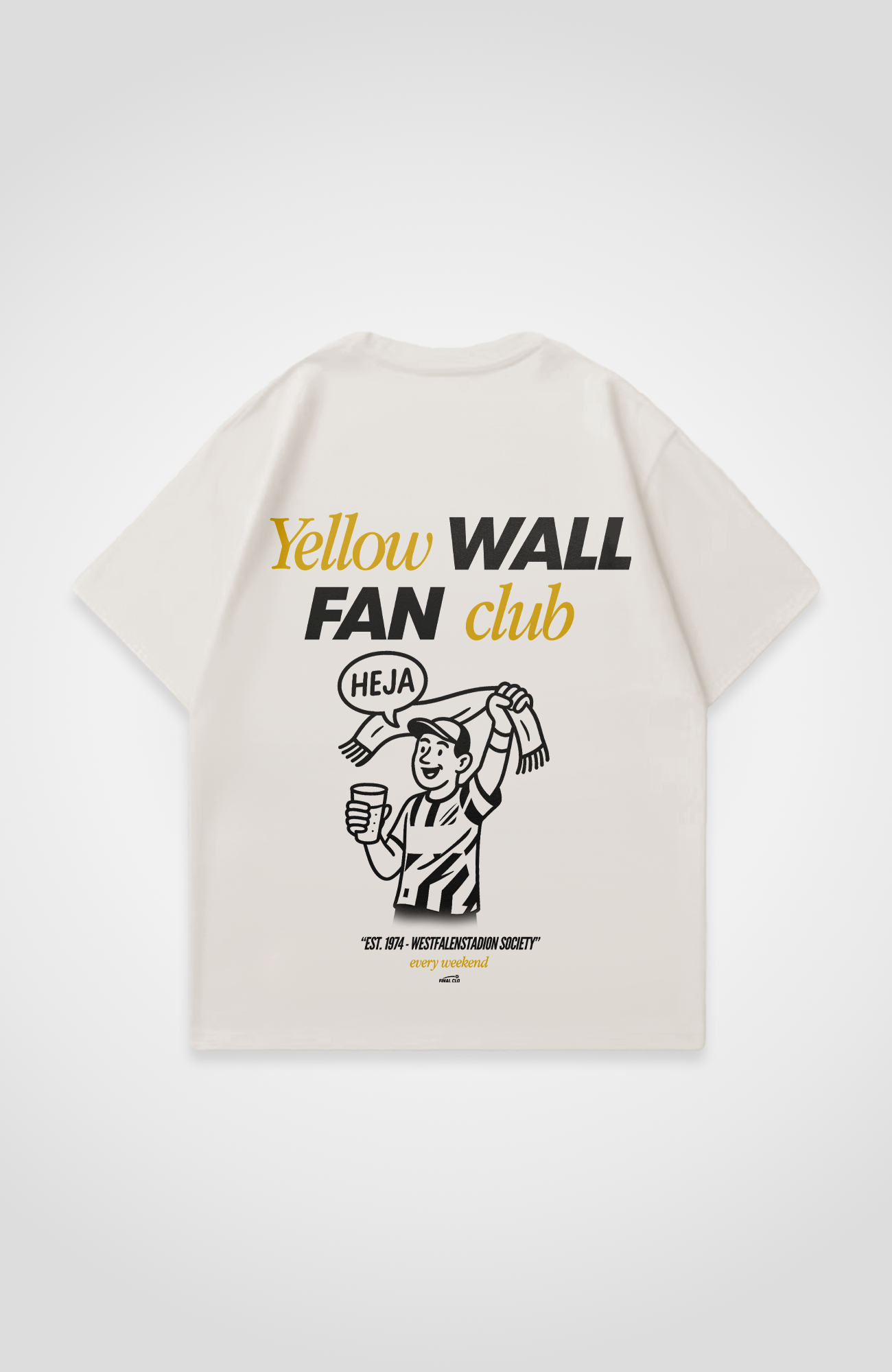 YELLOW WALL FAN CLUB DORTMUND MERCH OVERSIZED SHIRT