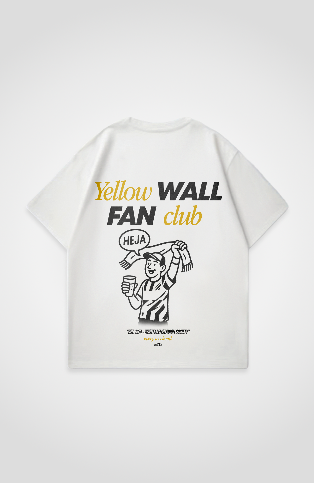 YELLOW WALL FAN CLUB DORTMUND MERCH OVERSIZED SHIRT